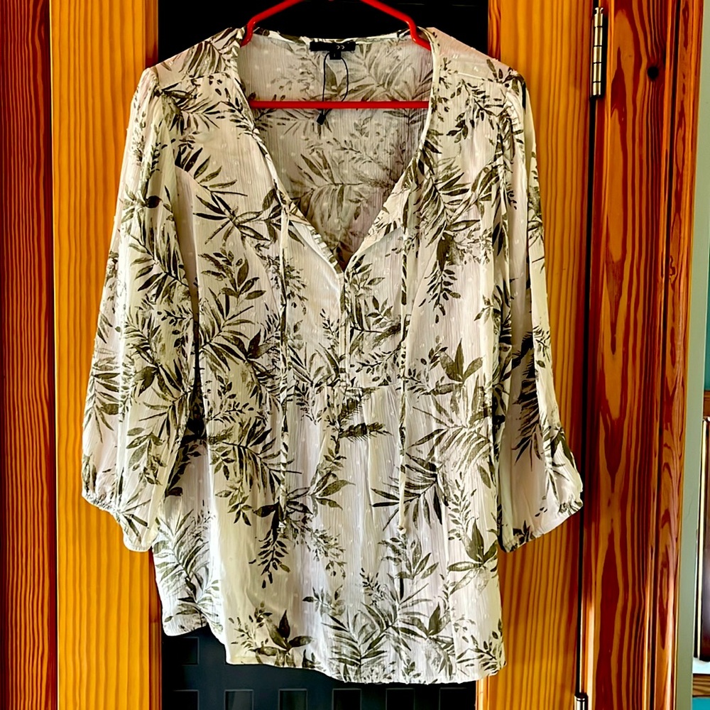 Papermoon 3/4 sleeve boho blouse